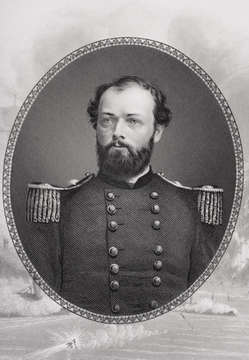 Quincy Adams Gillmore将军的肖像（1825-88） 作者 马修·布雷迪