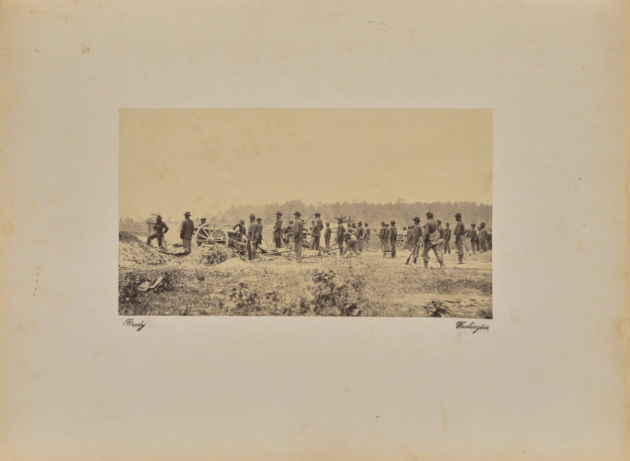 Captain Coopers [sic] Battery - 1 Pennsylvania B. [sic] in front of P. P. 作者 马修·布雷迪