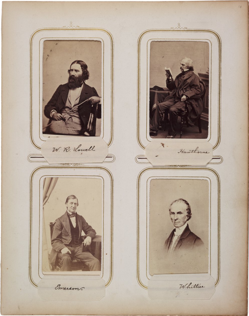 200张卡片的相册，大部分来自Brady，c.1865（sepia photo） 作者 马修·布雷迪