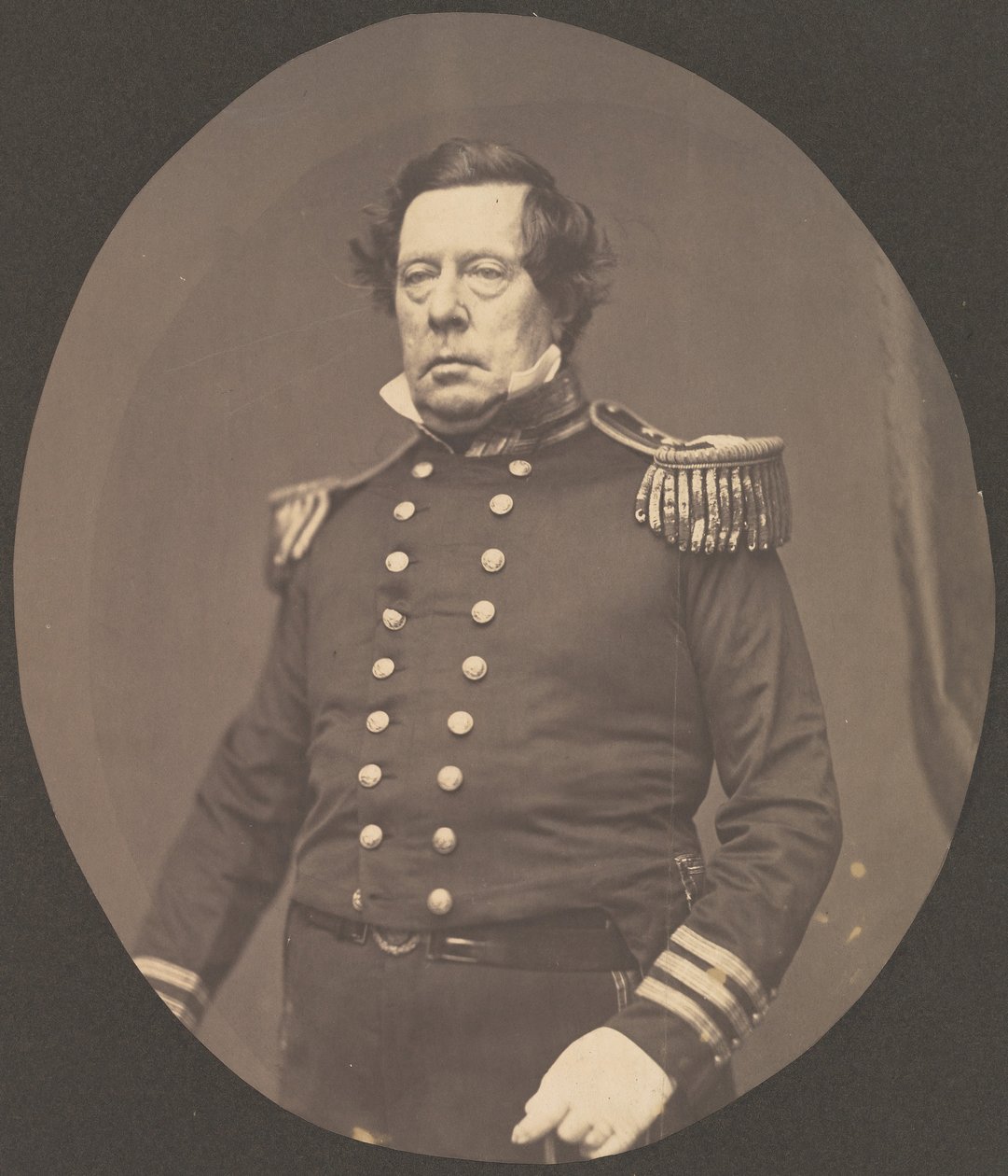 [马修-卡尔布雷斯-佩里准将]，1856年至1858年。 作者 马修布雷迪