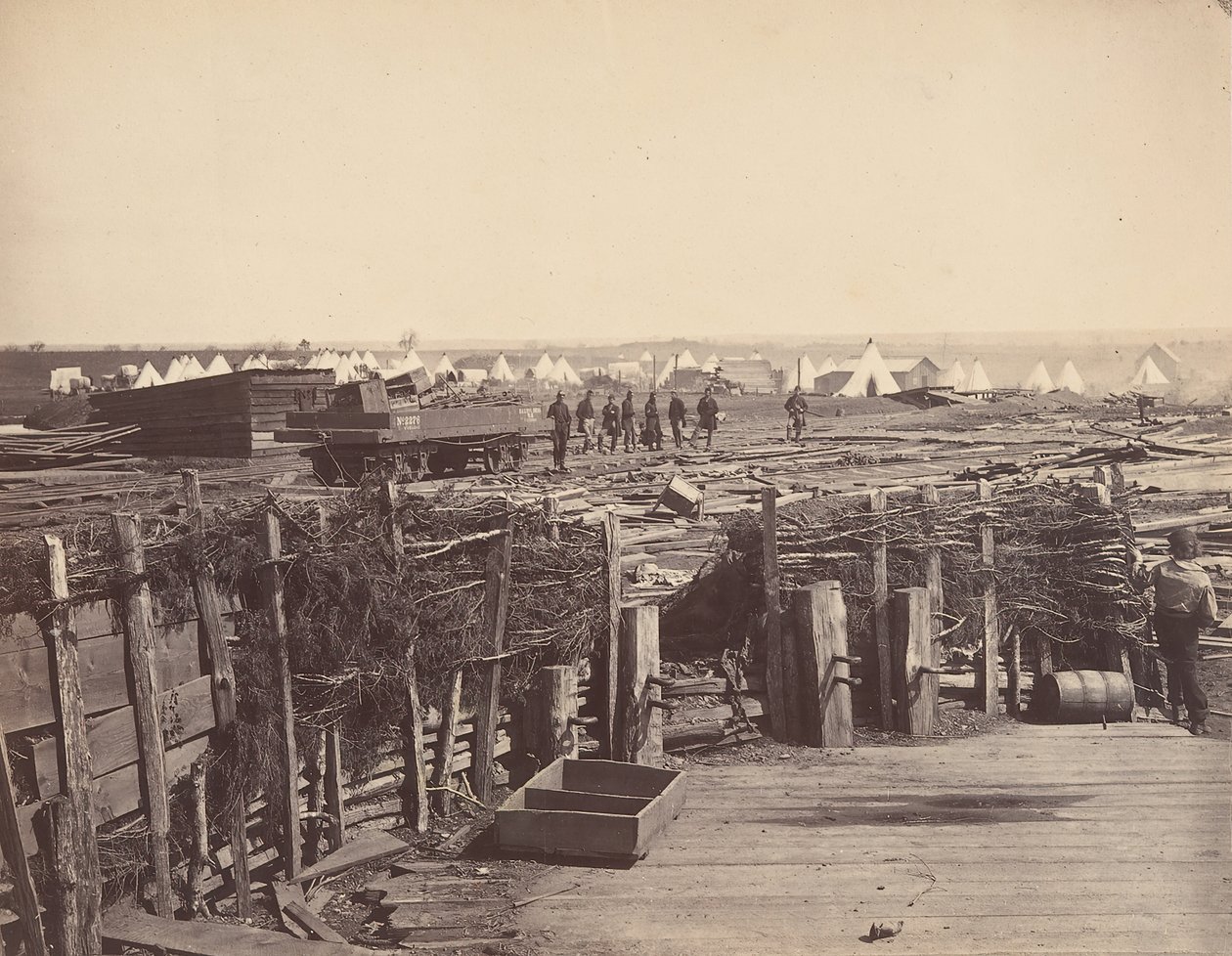 工事，马纳萨斯，1862年被马萨诸塞州第13区占领。 作者 马修布雷迪