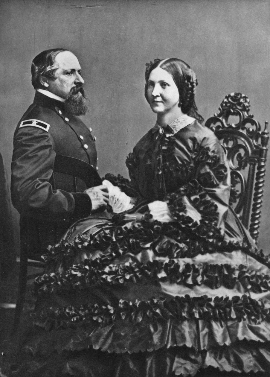 詹姆斯·B（James B.）和房妮·里基茨（Fannie Ricketts），c1860年，1939年 作者 马修·布雷迪