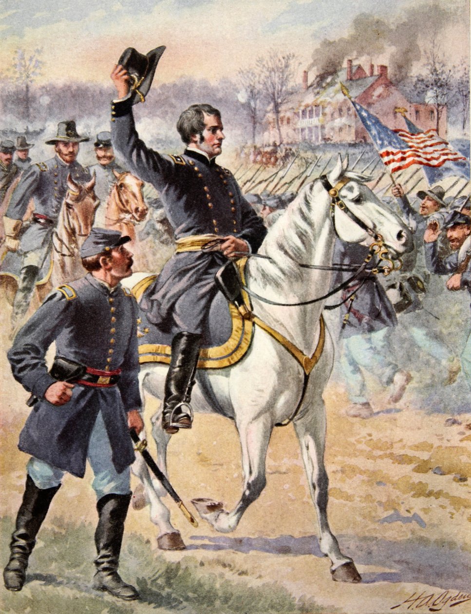 1863年5月3日，弗吉尼亚州Chancellorville战役中的胡克少将 作者 马修·布雷迪
