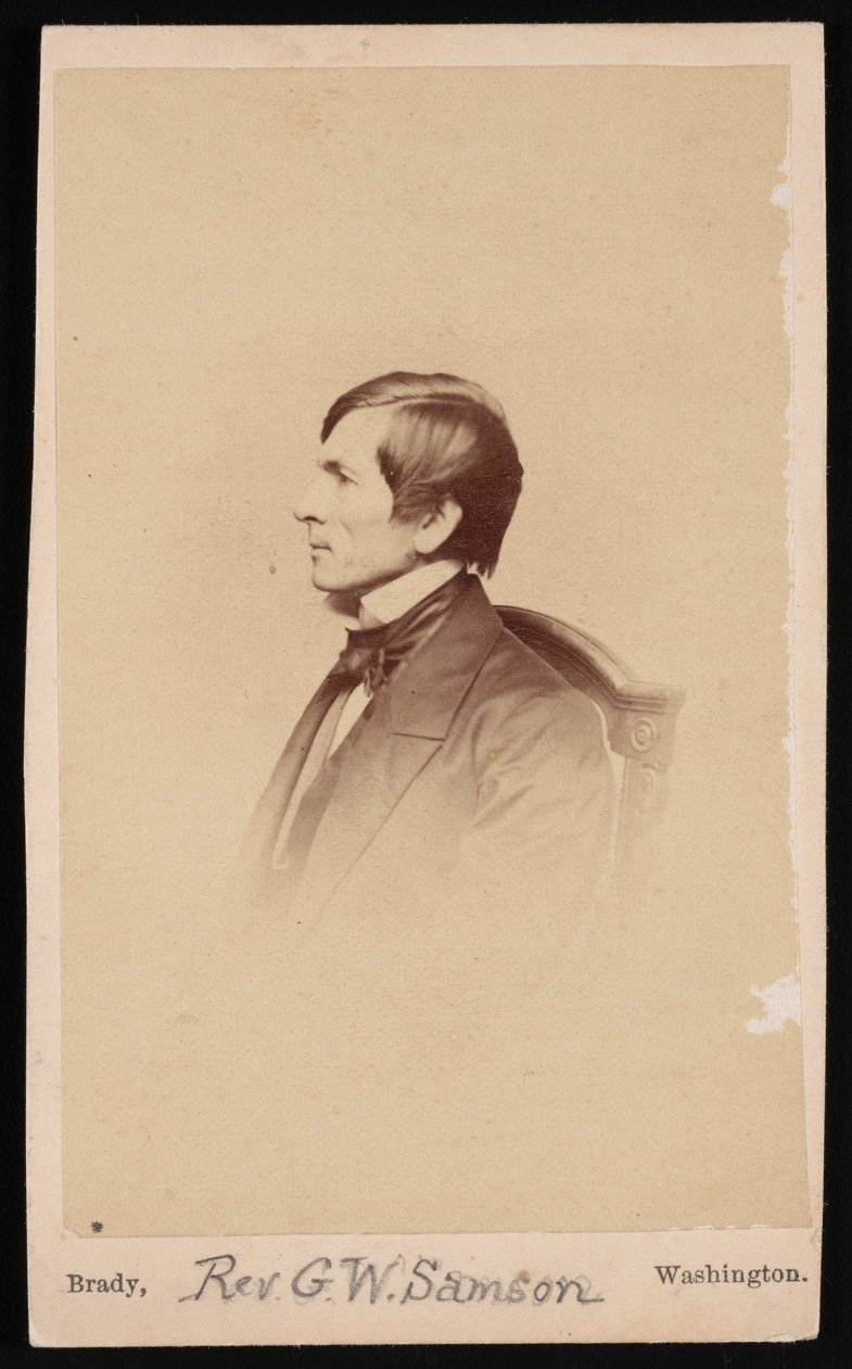 George Whitefield Samson牧师的肖像，1819-1896年，1896年之前。 作者 马修布雷迪