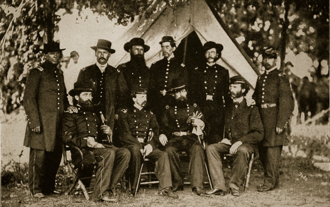 General Jefferson C. Davis and Staff 作者 马修和布雷迪工作室