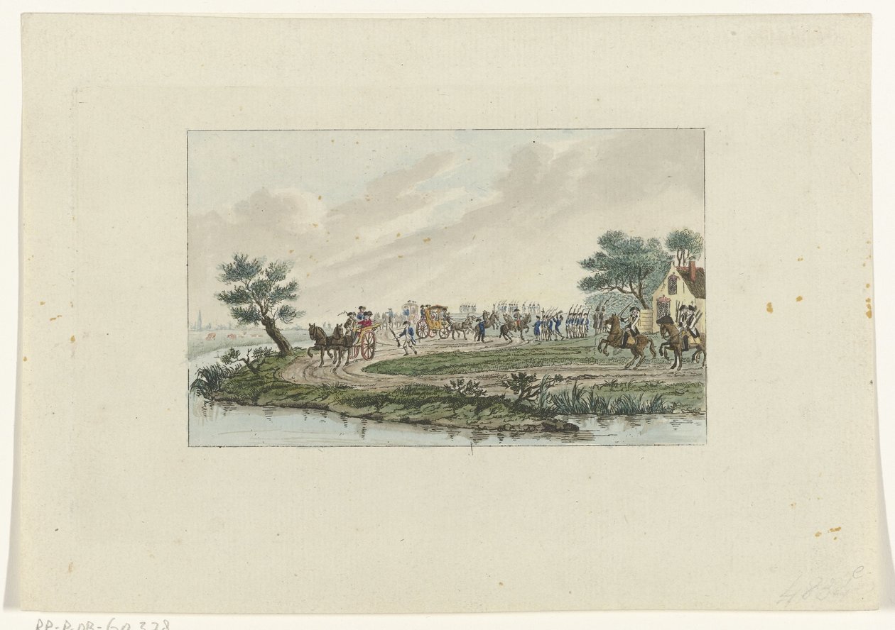 公主在戈伊扬韦尔斯路易斯被捕，1787 年 作者 Mathias de Sallieth