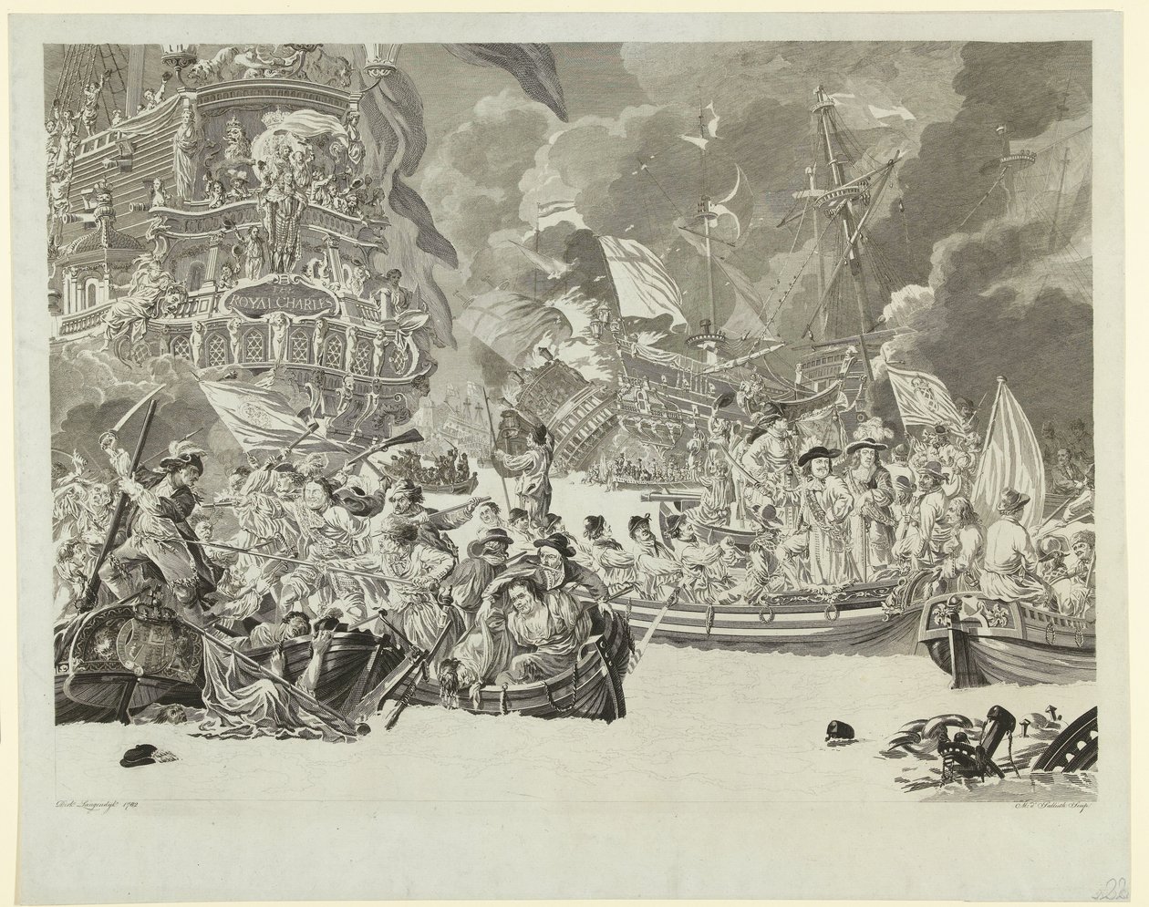 荷兰突袭麦德韦河和夺取皇家查尔斯号，1667 年 作者 Mathias de Sallieth