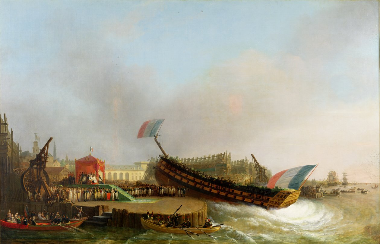 拿破仑（1769-1821）和玛丽 - 路易斯（1791-1847）于1810年5月2日在安特卫普举行的&39;The Friedland&39;发布会 作者 马修·伊格纳斯·范·布里