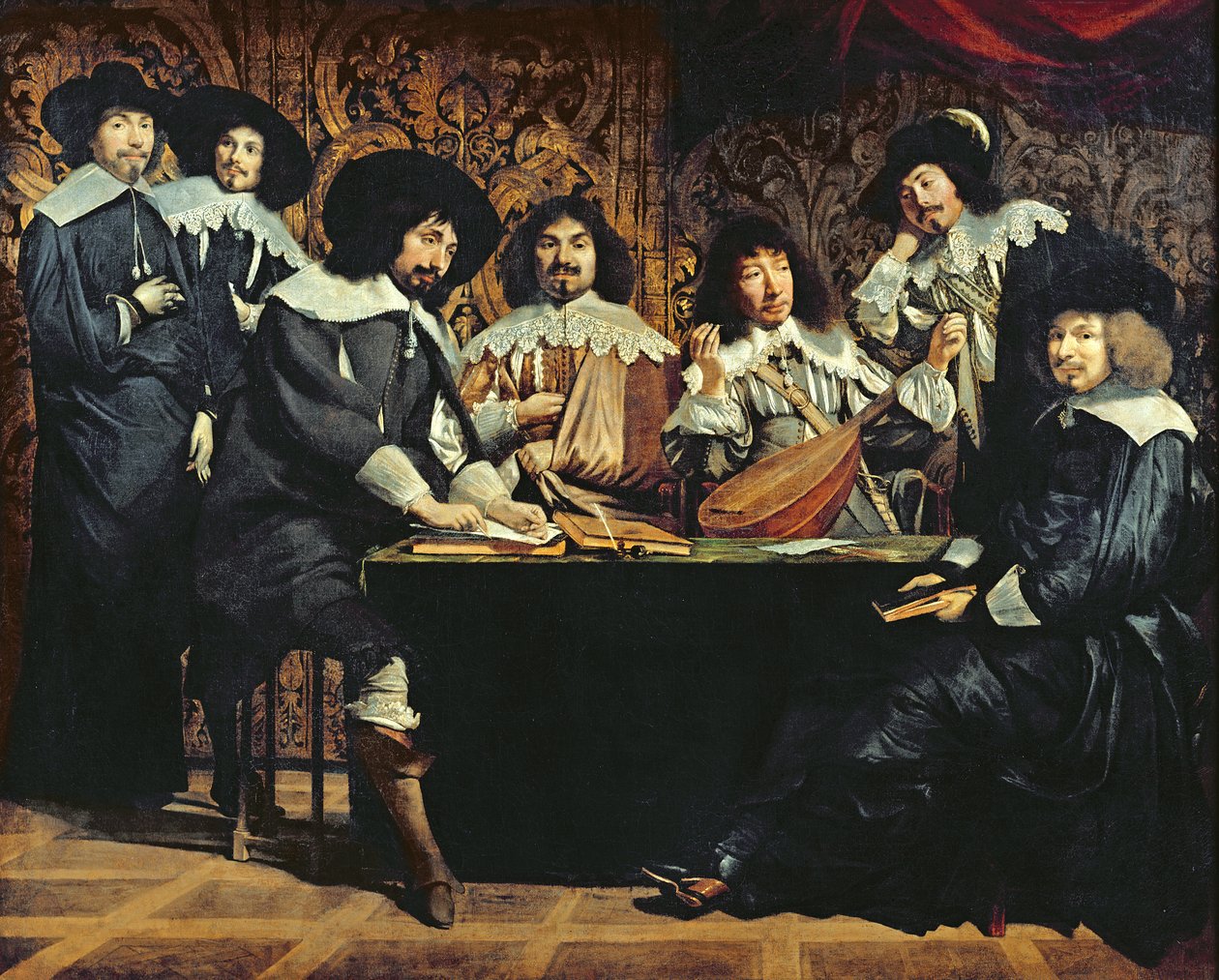 学院，或业余爱好者会议，c.1640 作者 马修·勒·奈恩（Mathieu Le Nain）