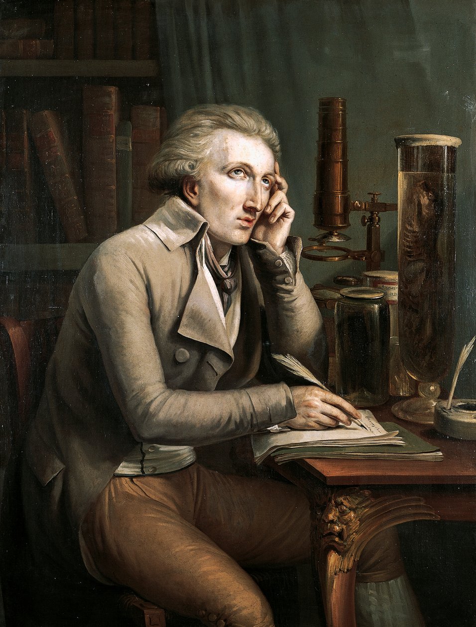 Portrait of Georges Leopold Cuvier (Montbeliard 作者 马修·伊格纳斯·范·布里