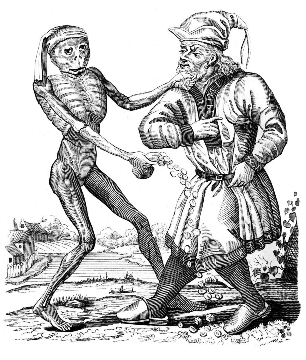 死亡和犹太人，17世纪1849年。 作者 马修·玛丽安
