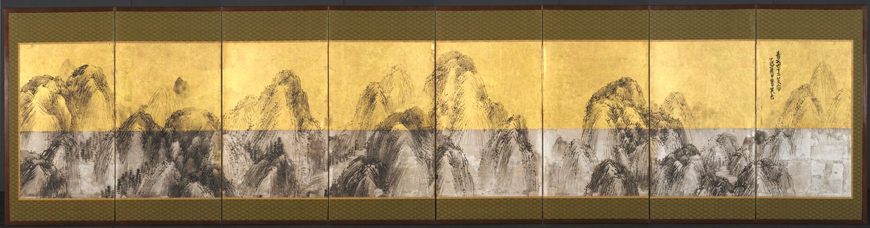 七十二峰映衬在蓝天下，1785年。 作者 松村刚俊