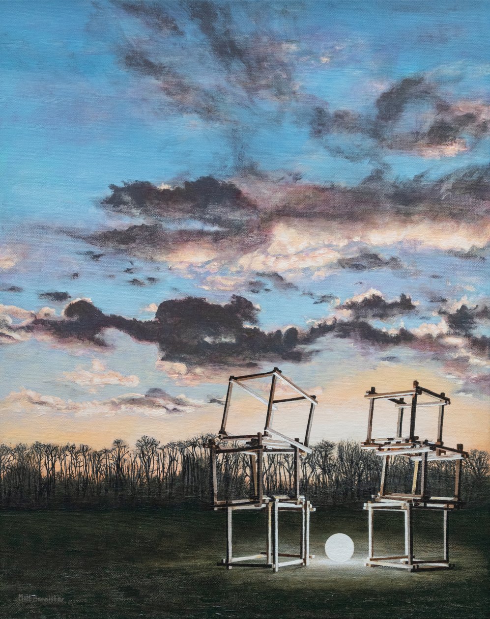 占位符，2022 年（丙烯酸画布） 作者 马特·班尼斯特
