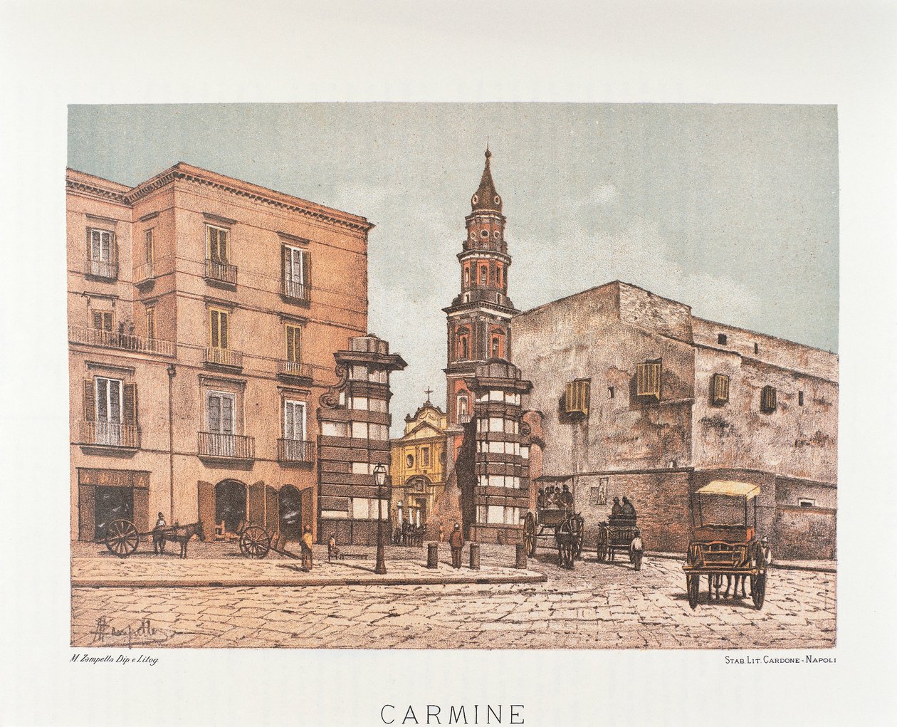 意大利, 那不勒斯, Santa Maria del Carmine 作者 马泰奥·赞佩拉