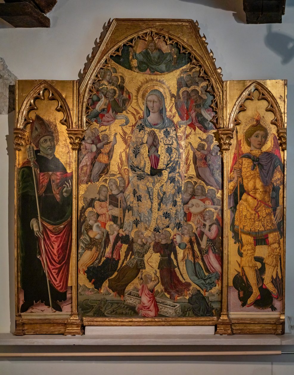 圣母升天，15 世纪上半叶（木板钢笔画） 作者 Matteo di (c.1430 95) 乔瓦尼