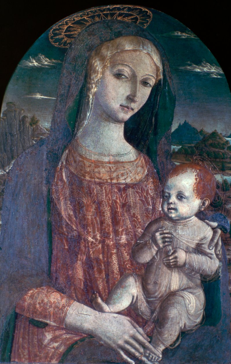 麦当娜和孩子，c1450-1495 作者 马泰奥·迪·乔瓦尼