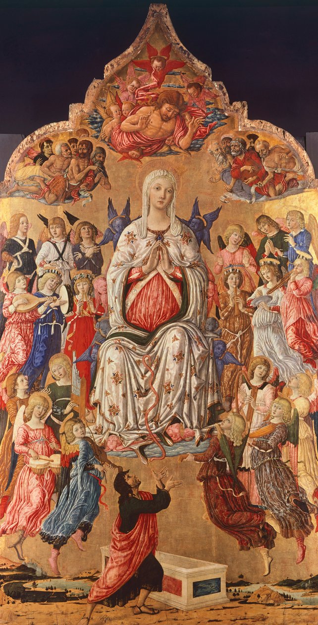 麦当娜腰带，作者 Matteo di Giovanni（约 1430-1495） 作者 马泰奥·迪·乔瓦尼