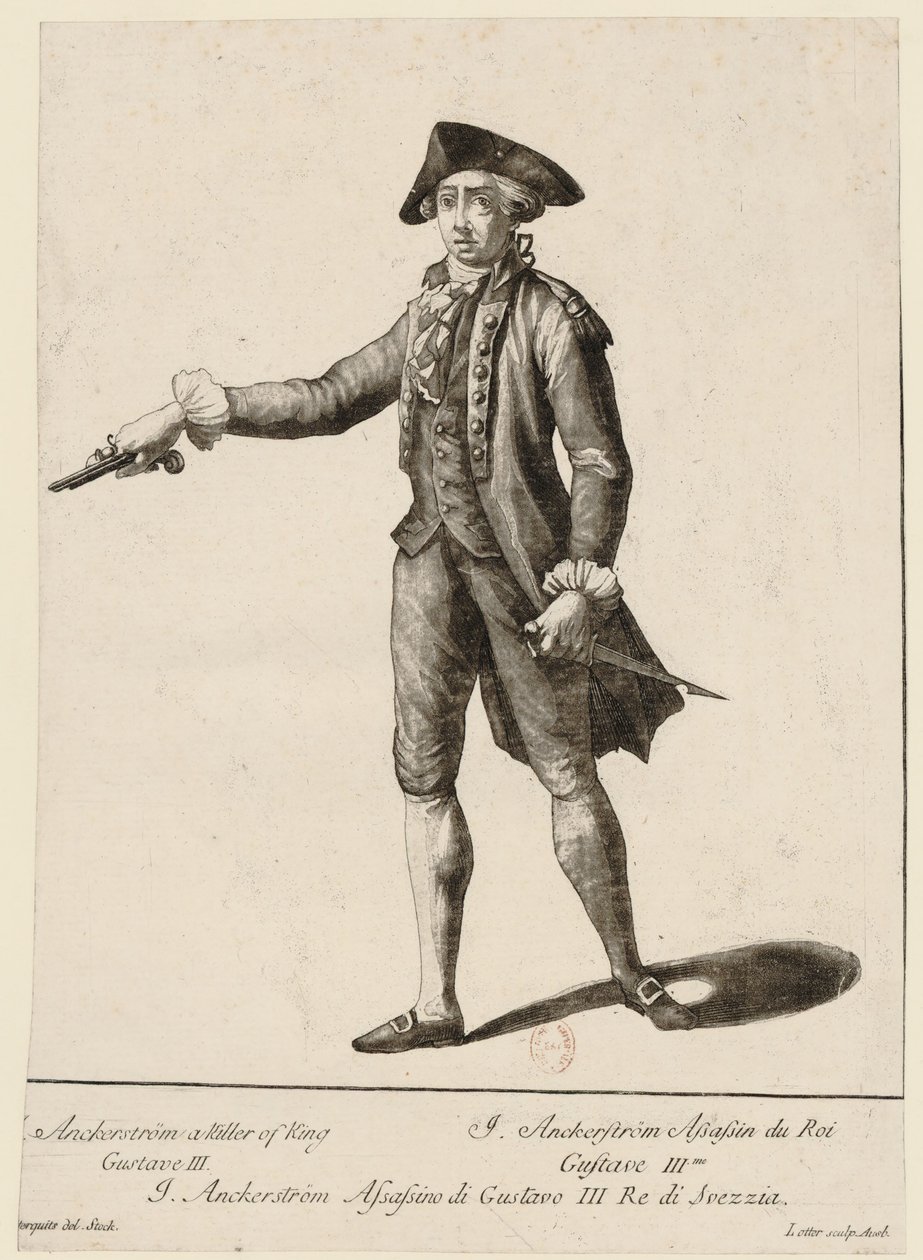 Jacob Johan Anckarström 1762-1792, 1792. 作者 马特乌斯·阿尔布雷希特彩票