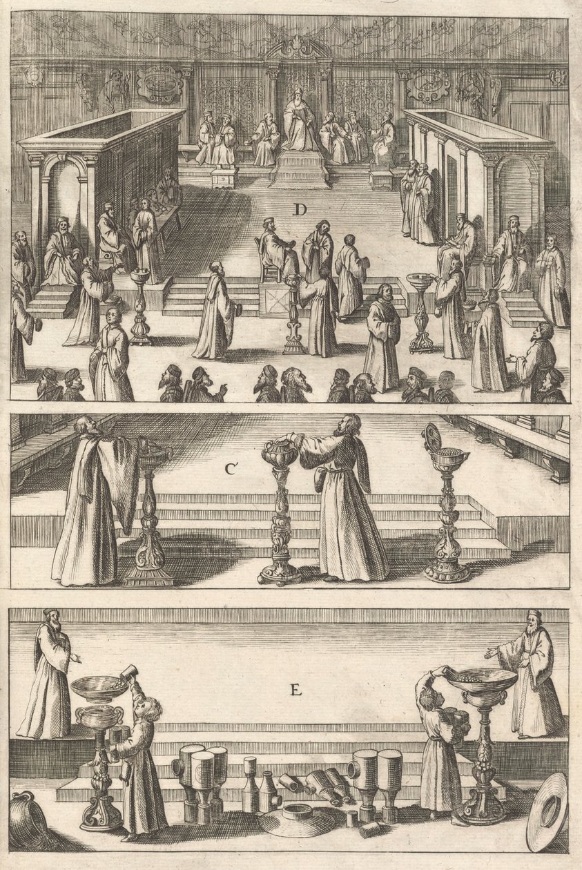 源自“ topographie Italian”的盘子，1688年 作者 马特乌斯·梅里安