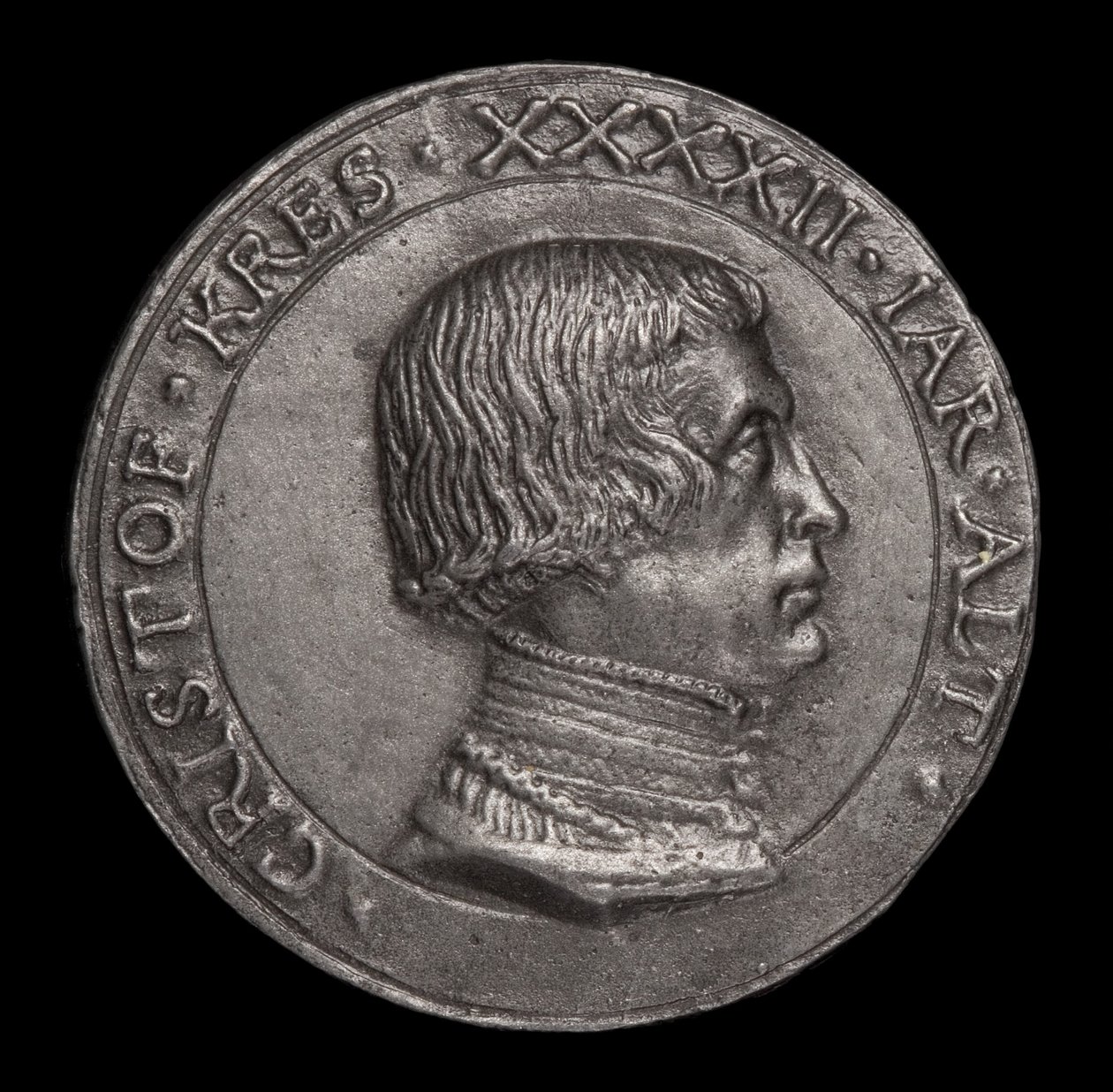 Christoph Kress von Kressenstein,1484-1535，教父和外交官[正面]，1526。 作者 马特斯·杰贝尔