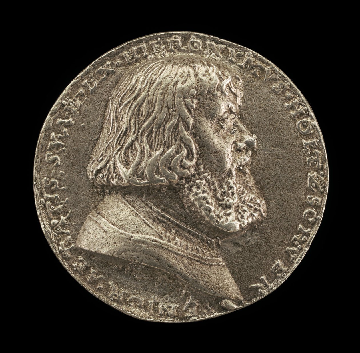 Hieronymus Holzschuher，1469-1529，纽伦堡牧民[正面]，1529。 作者 马特斯·杰贝尔