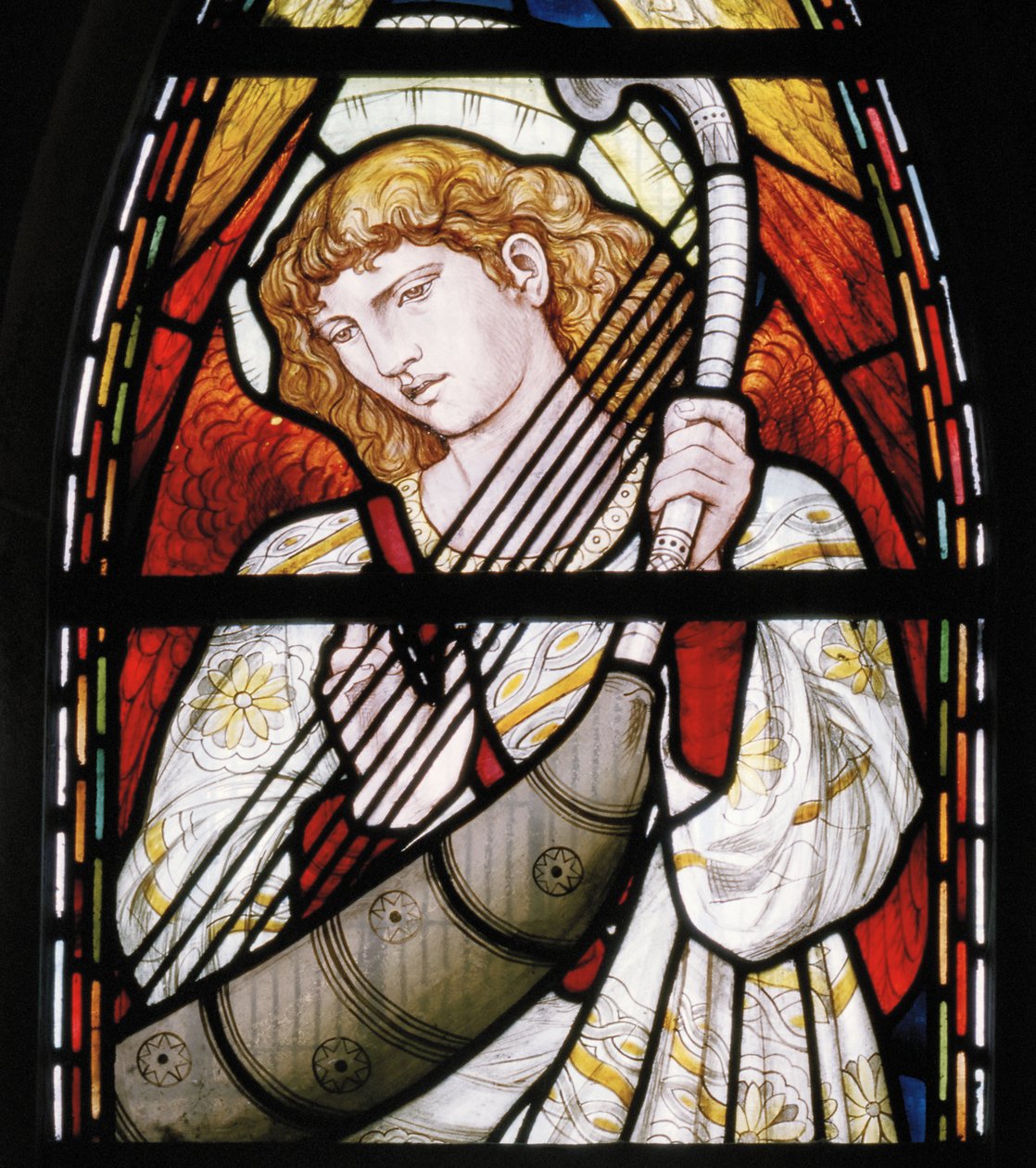 Aberdeen，St Machars Cathedral，Cottier＆Co，Angel Musician detail，1873 作者 马修·马里斯（Matthew Maris）