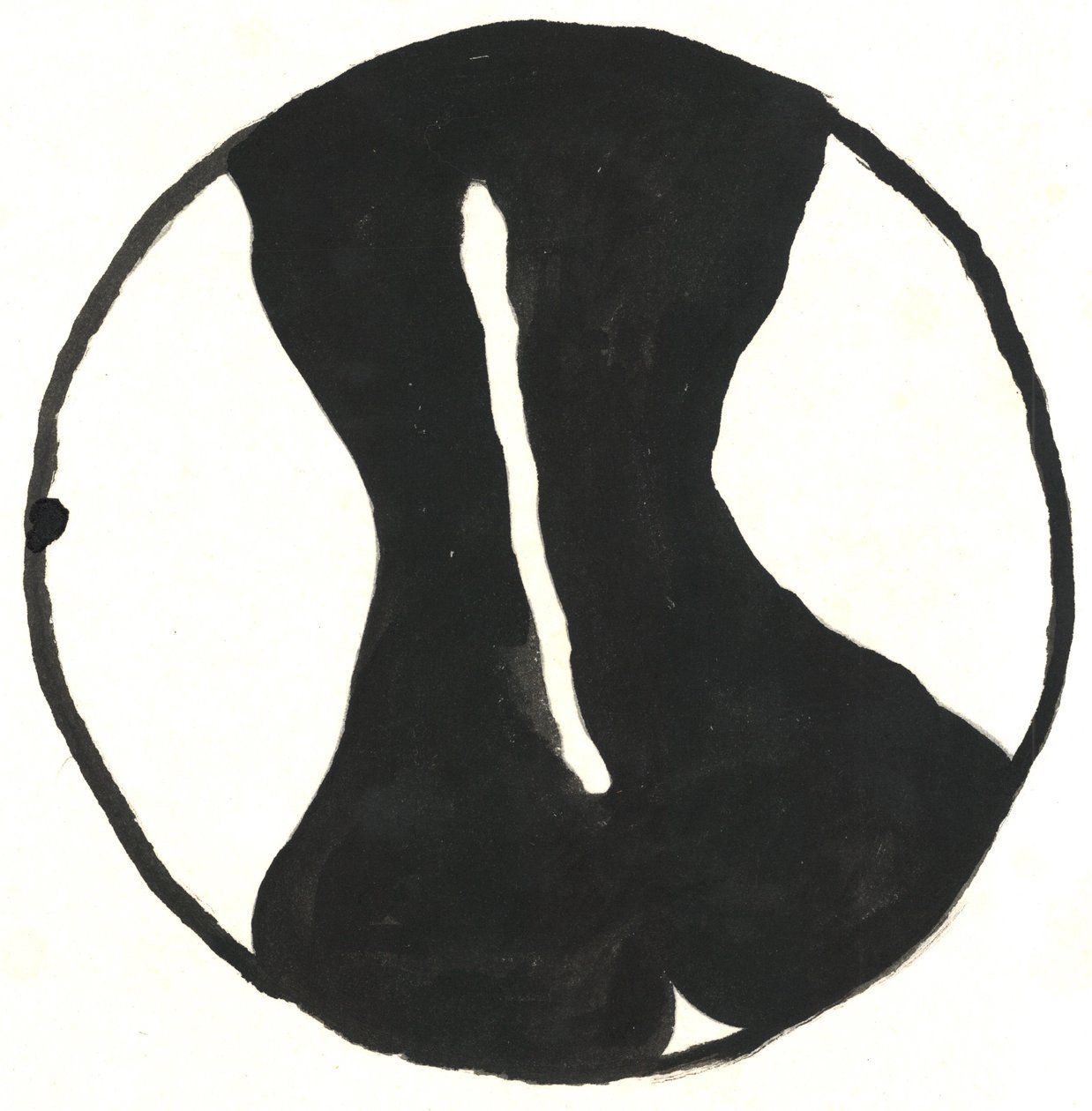Du Serie Glyphes 8，2017（印度墨水） 作者 马修·希尔顿