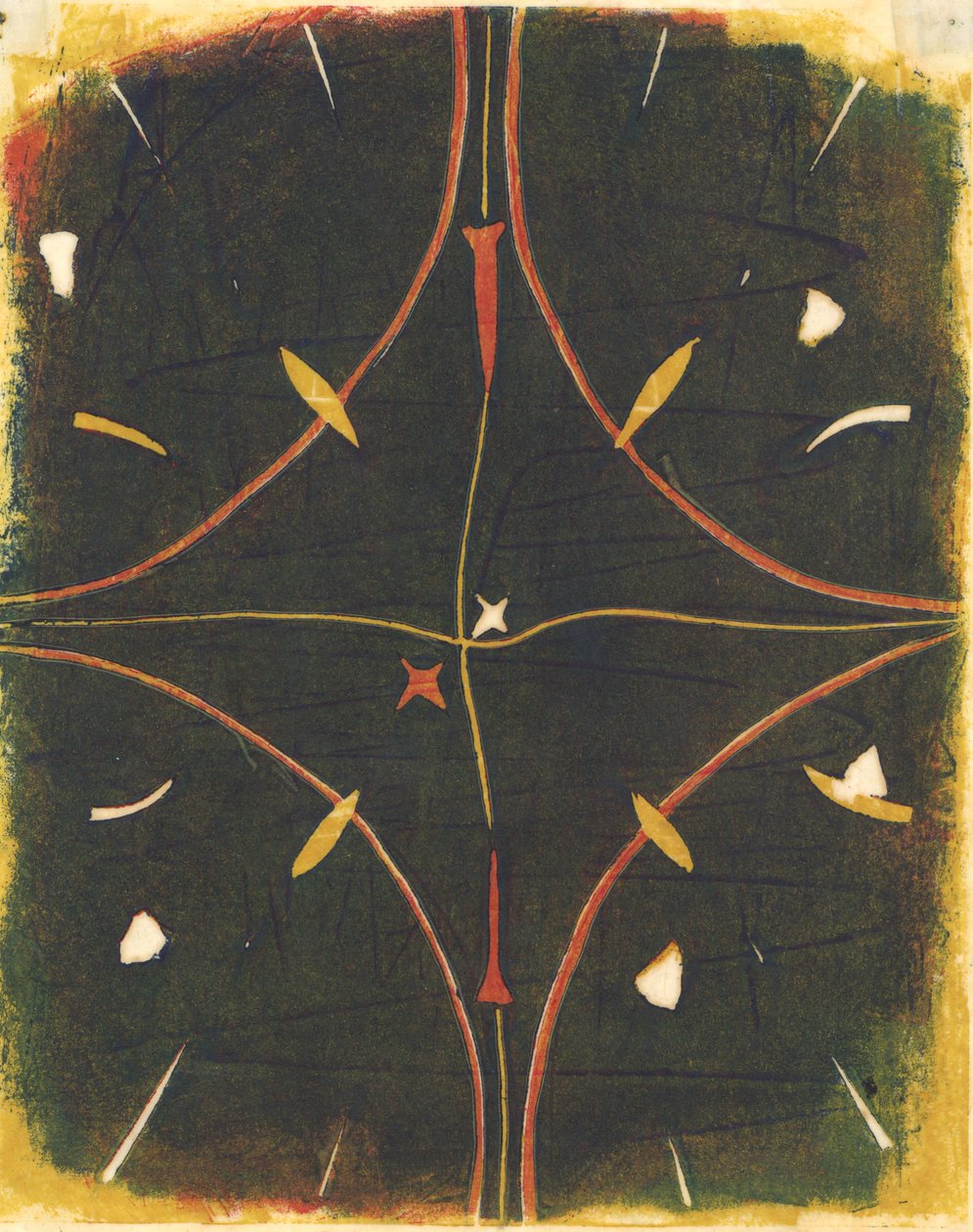 Mandala Débordé，2012 年（线刻画） 作者 马修·希尔顿