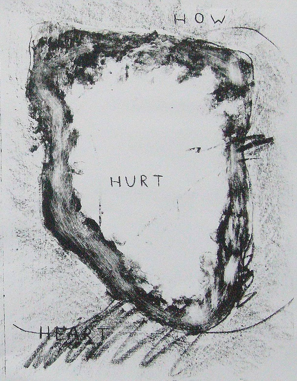 虚伪》，2010 年（石版画） 作者 马修·希尔顿