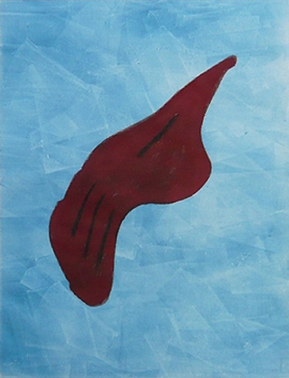 树叶，2009 年（单版画） 作者 马修·希尔顿