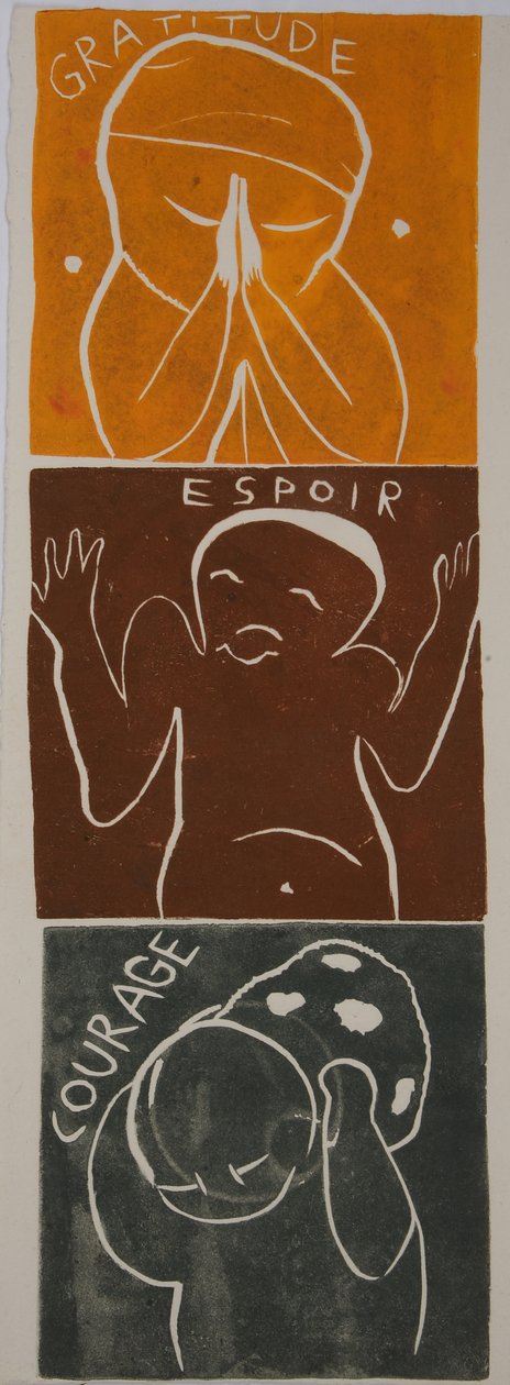 格言二》，2006 年（油印版画） 作者 马修·希尔顿
