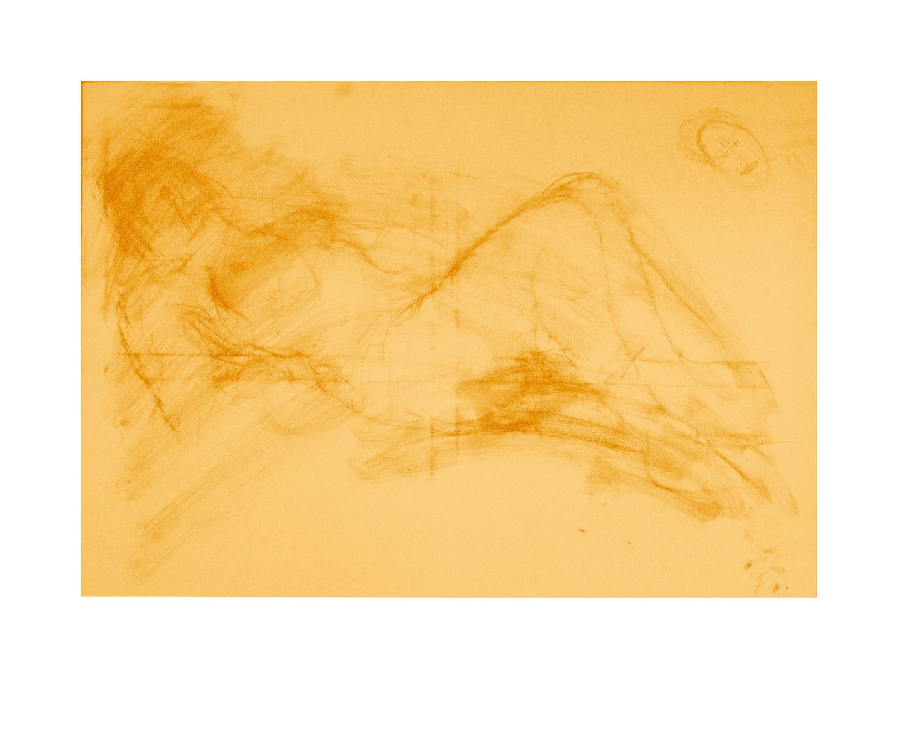 她在做什么，2008（铅笔/水粉画） 作者 马修·希尔顿