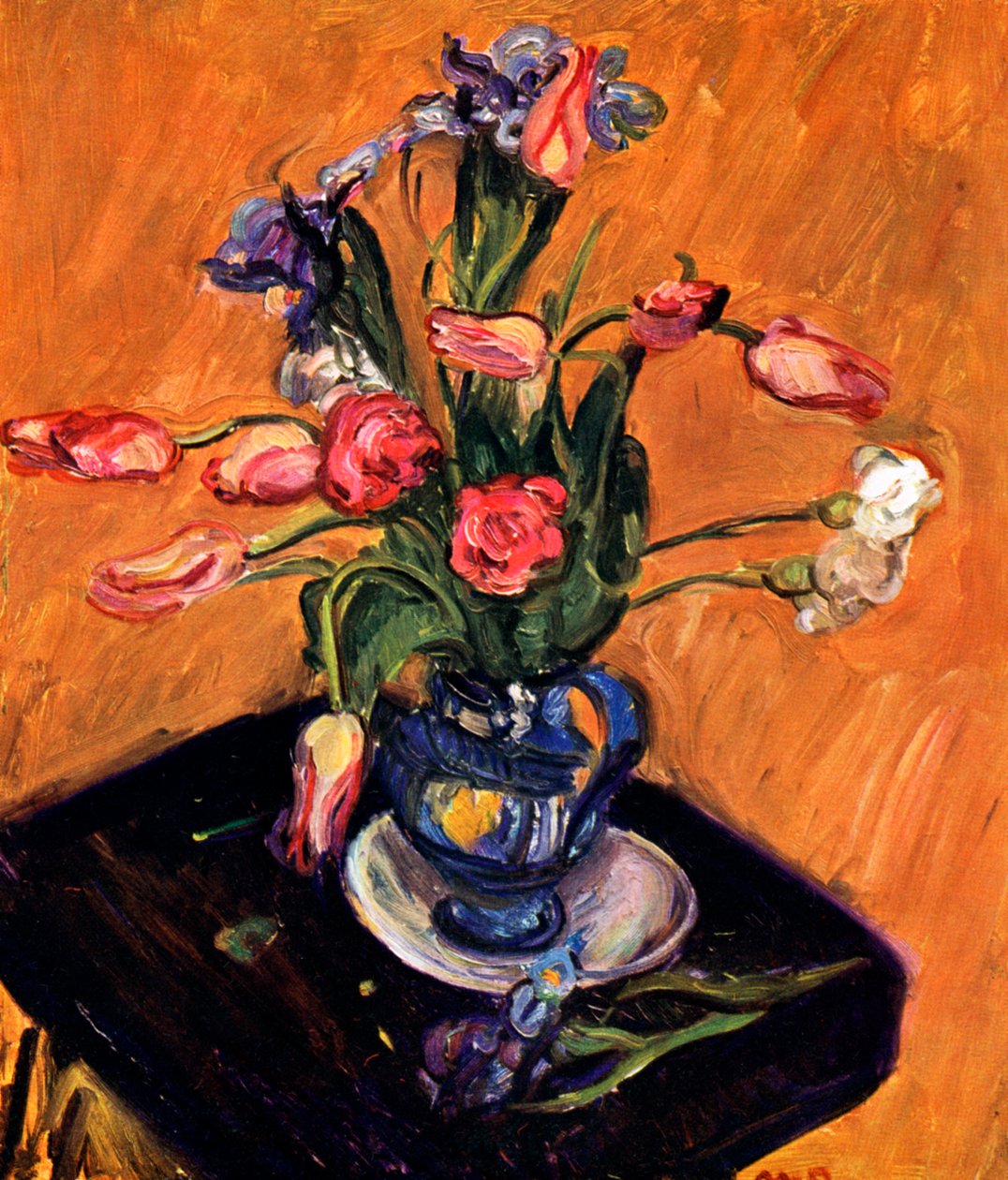 郁金香和鸢尾花，1929年 作者 马修·史密斯