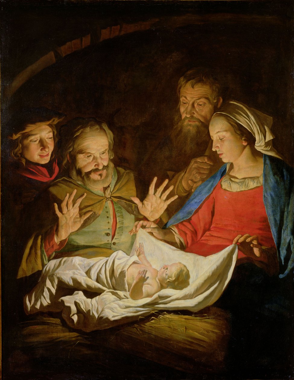 牧羊人的崇拜 作者 马蒂亚斯·斯托默（Matthias Stomer）
