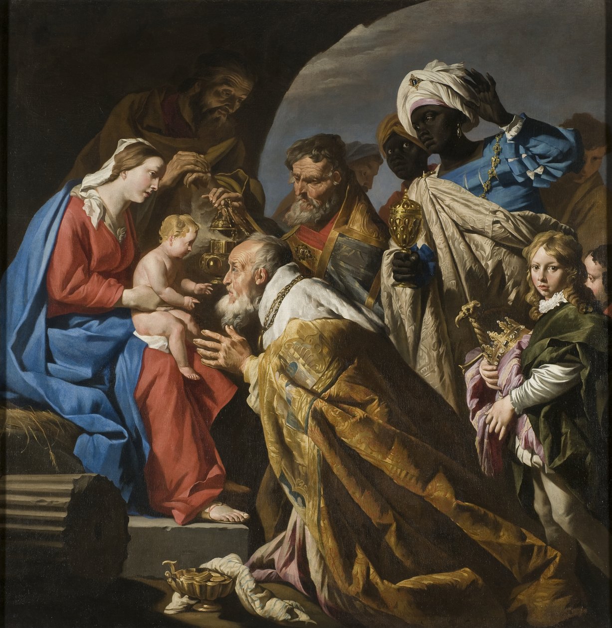 对魔法师的崇拜，c.1630 作者 马蒂亚斯·斯托默（Matthias Stomer）