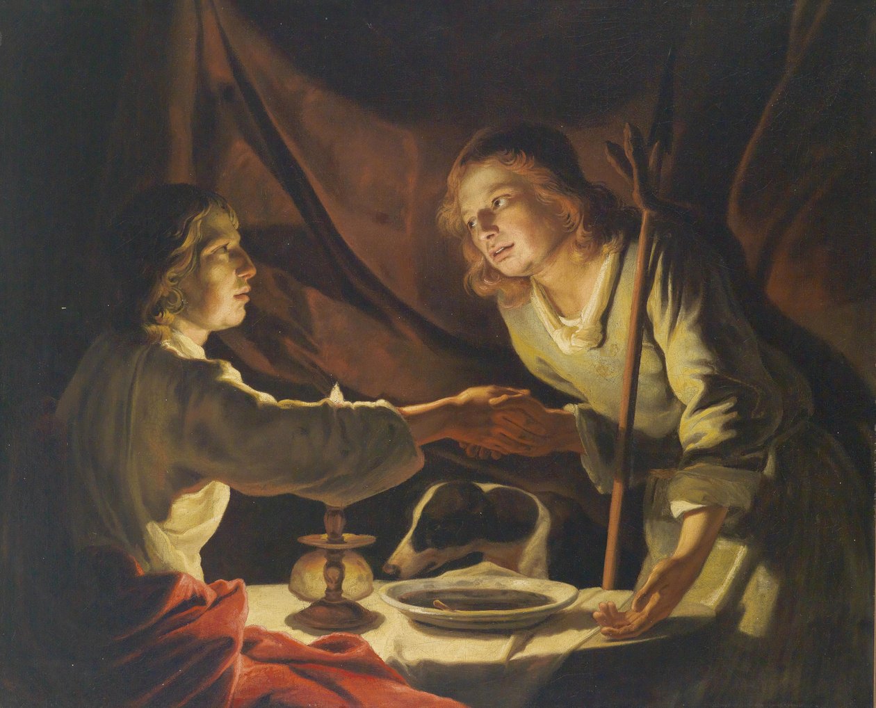 以扫和雅各 作者 马蒂亚斯·斯托默（Matthias Stomer）