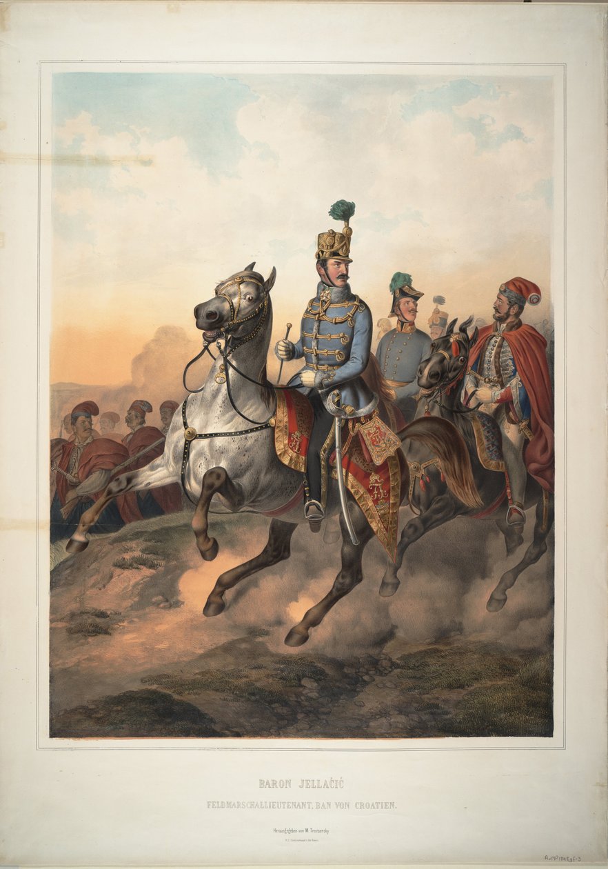 1849年，布伊姆伯爵（Josip Jelacic） 作者 马蒂亚斯·特伦森斯基