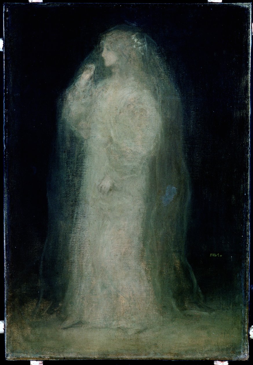 新娘，或新手服用面纱，c.1887 作者 马蒂斯·马里斯（Matthijs Maris）