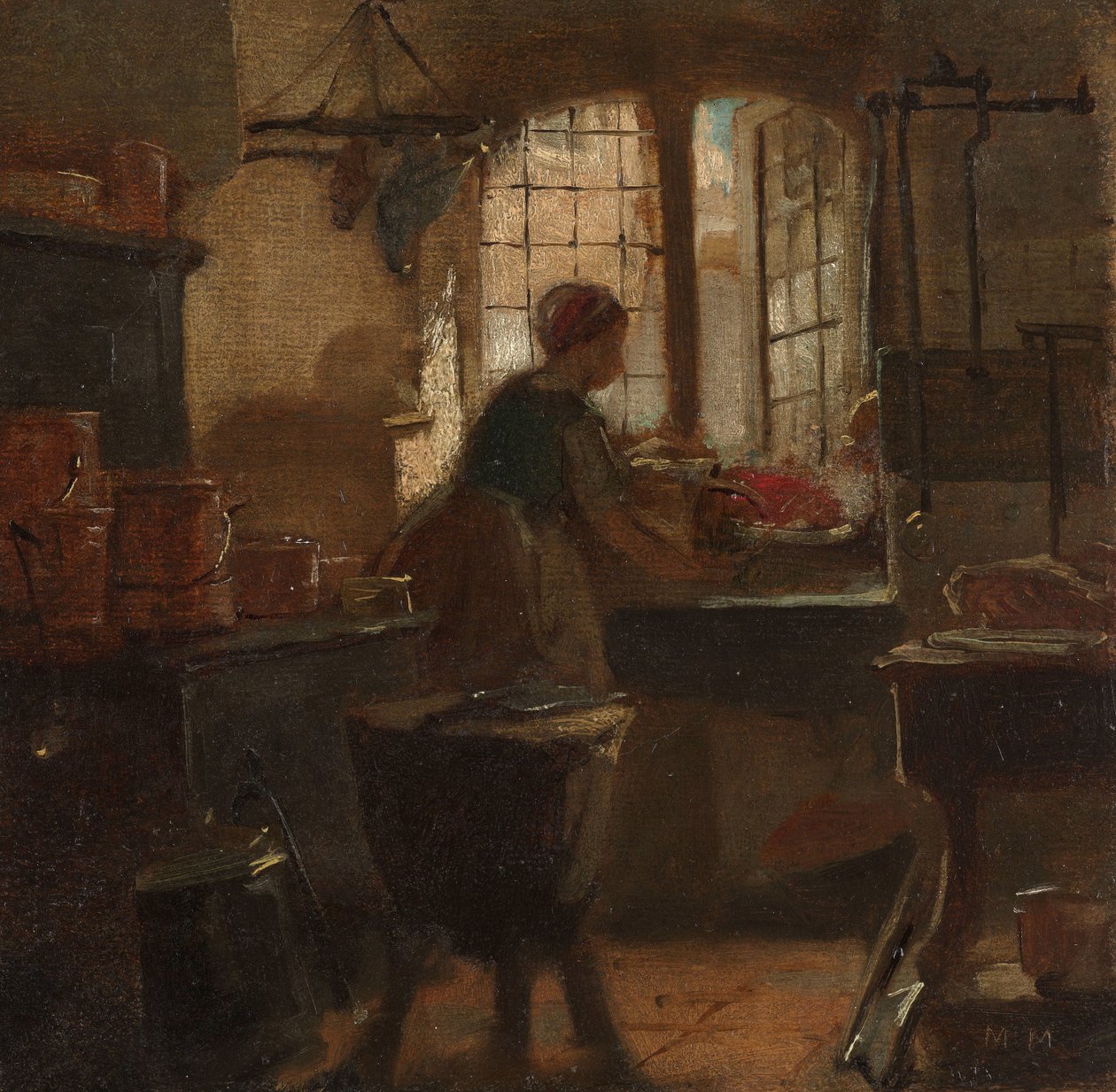 厨房 作者 马蒂斯·马里斯（Matthijs Maris）