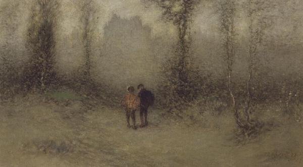 神奇的城堡，约1887年 作者 马蒂斯·马里斯（Matthijs Maris）