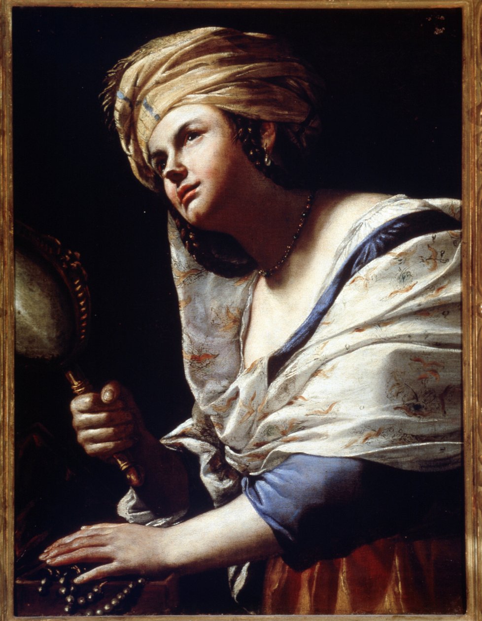 梵尼特Vanitas（虚荣）。Mattia Preti Il Cavaliere Calabrese（1613-1699 年）的绘画作品 作者 马蒂亚·普雷蒂（Mattia Preti）