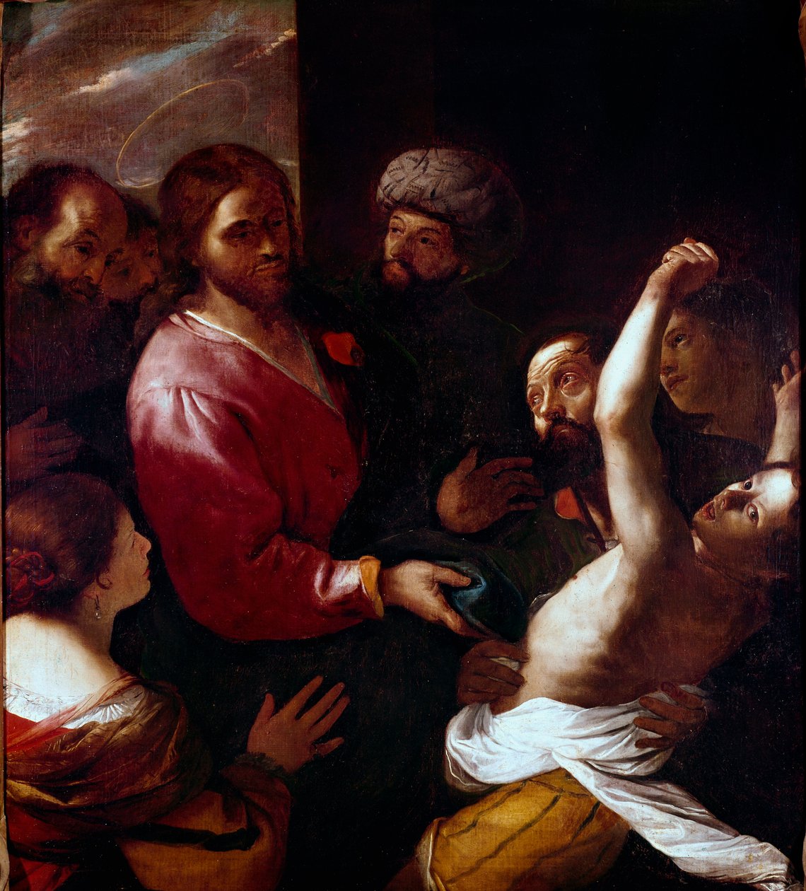Jesus Christ warriors a posseof Exorcism. Painting by Mattia Preti dit il Cavalier Calabrese (1613-1699) Sun. 135x118 cm Florence, Galleria degli Uffizi (Offices) 作者 马蒂亚·普雷蒂（Mattia Preti）