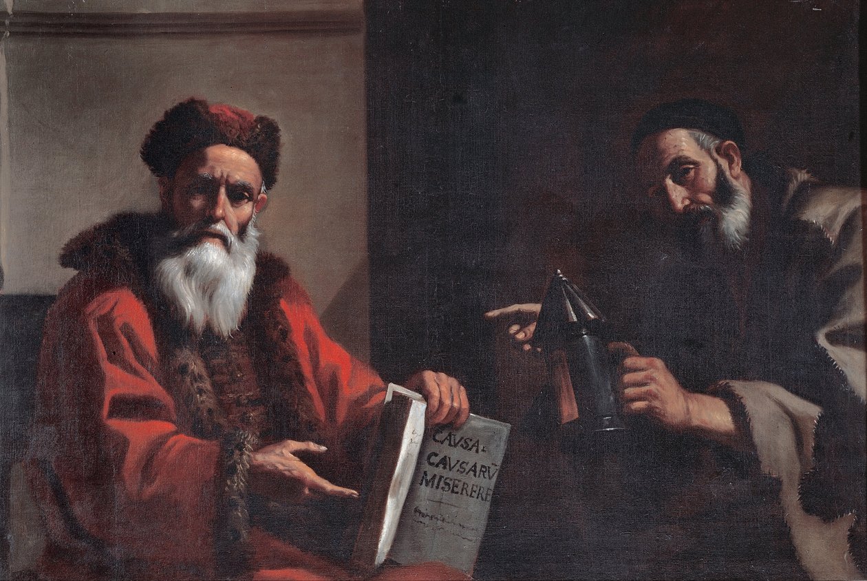 第欧根尼和柏拉图，1649年 作者 马蒂亚·普雷蒂（Mattia Preti）