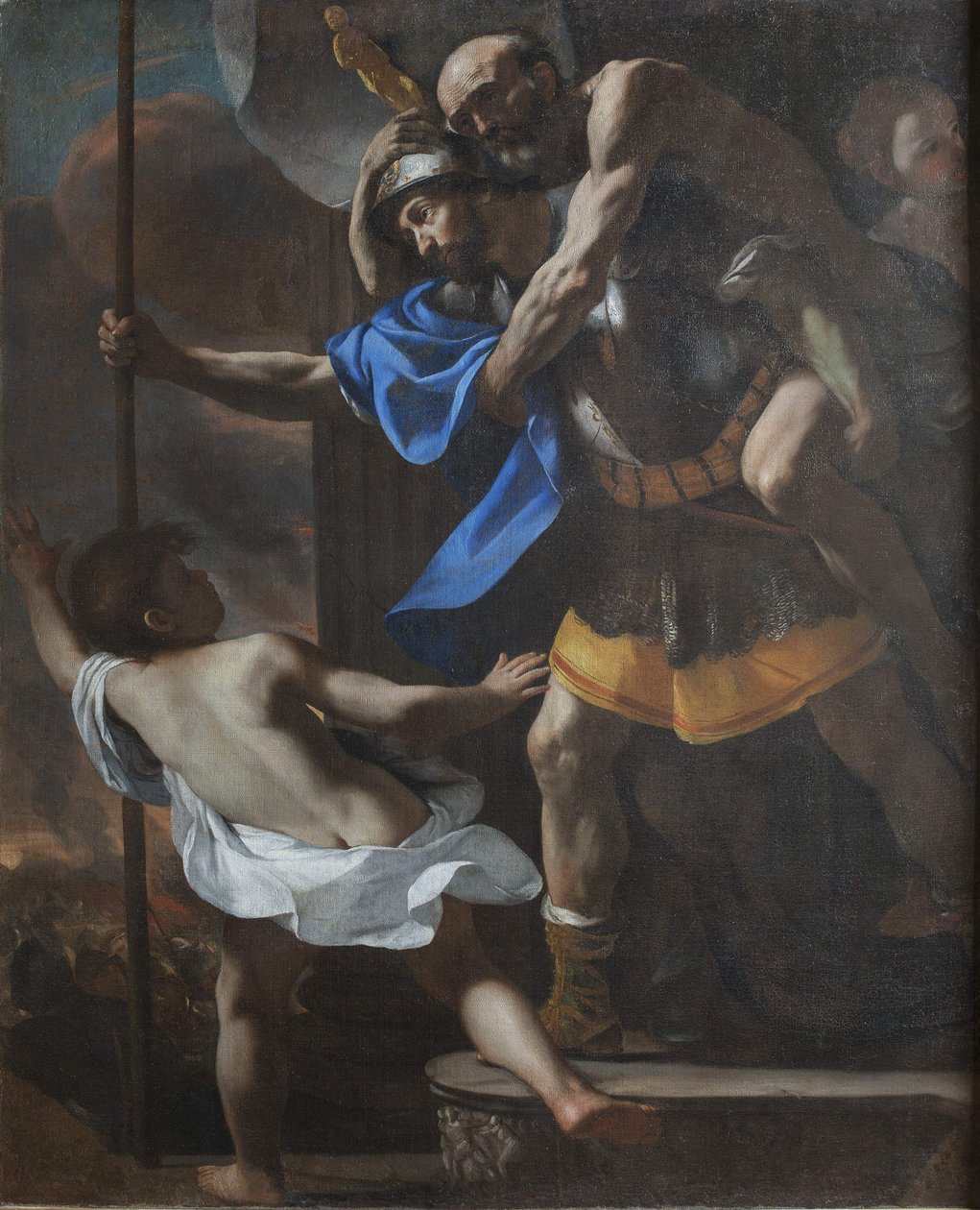 逃离特洛伊，1635-1640。 作者 马蒂亚·普雷蒂（Mattia Preti）