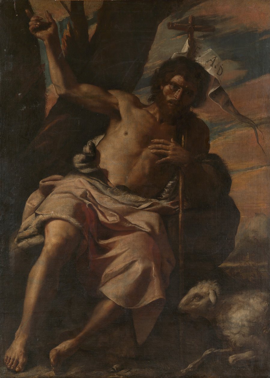 施洗者圣约翰传道，ca。 1650。 作者 马蒂亚·普雷蒂（Mattia Preti）