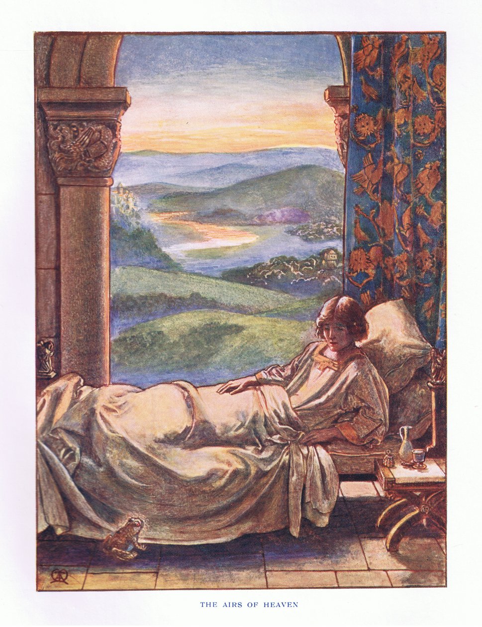 天堂的空气，插图来自拉斯安斯童话故事，1914年 作者 莫德·廷达尔·阿特金森