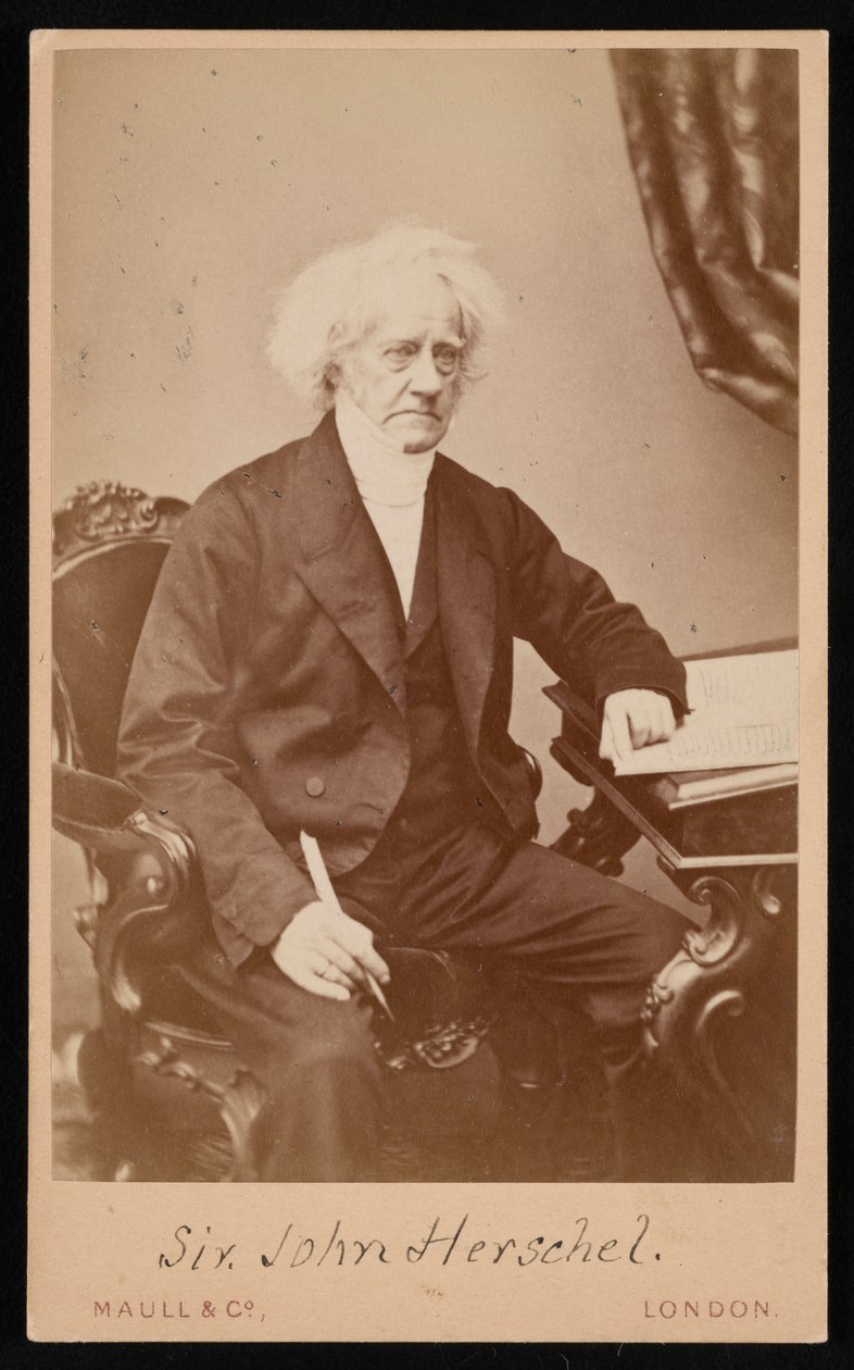 约翰-弗雷德里克-威廉-赫歇尔爵士的肖像，1792-1871年，1871年前。 作者 马尔公司