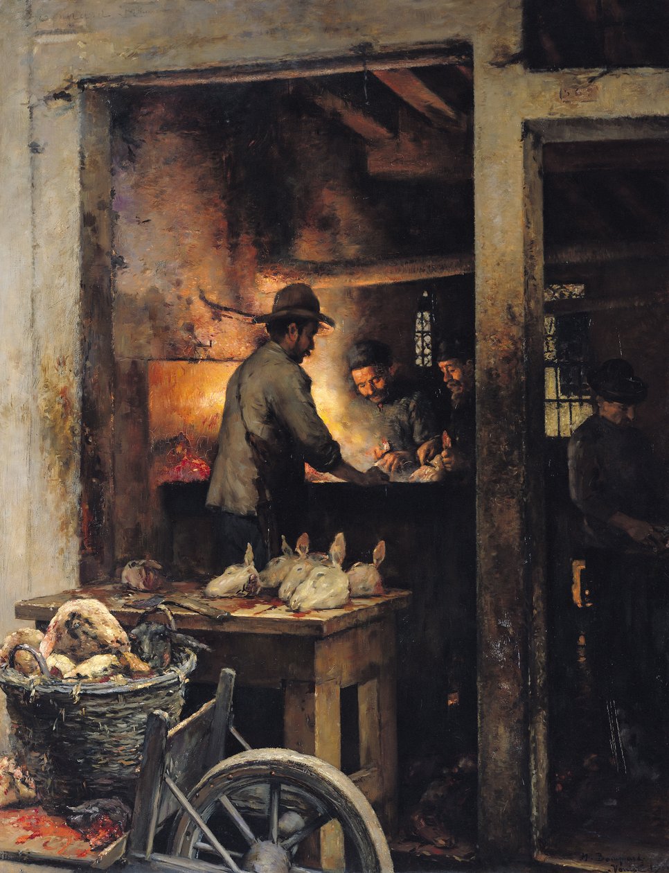 1900年威尼斯Calle de la Madone的肚子屠夫 作者 莫里斯·庞帕德（Maurice Bompard）