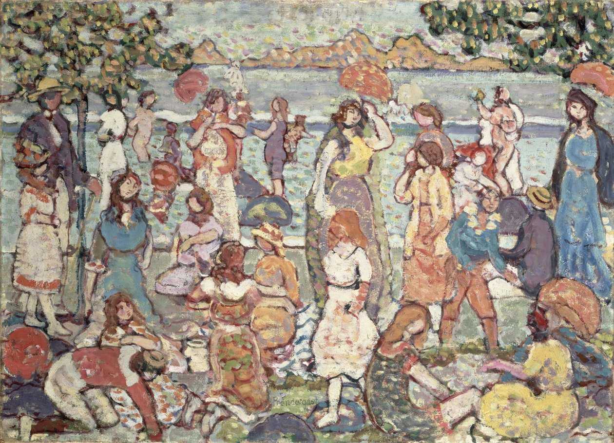 风景与数字，1921年 作者 莫里斯·巴西·普伦德加斯特