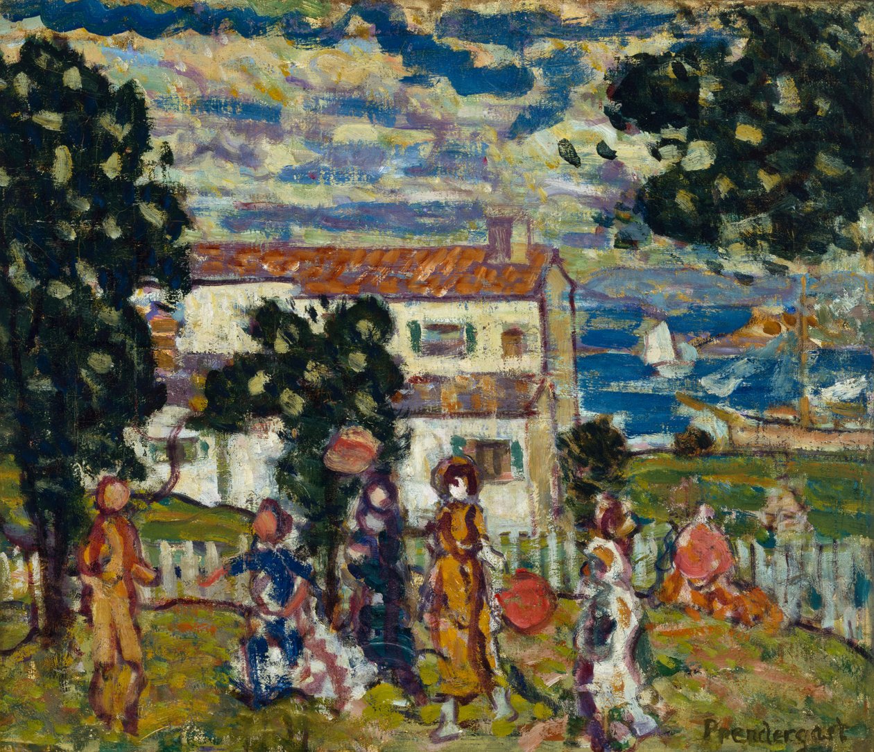 新英格兰村，1912-14 作者 莫里斯·巴西·普伦德加斯特